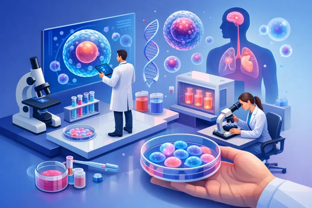 Especialización médica en terapias celulares